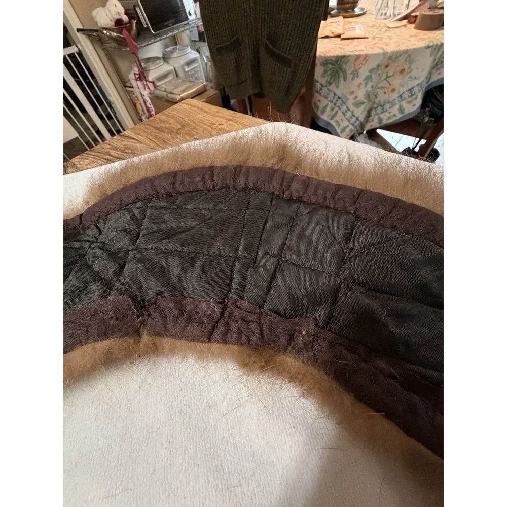 Vintage Genuine Fox Fur Collar Golden Brown Shawl Craft Repurpose Project